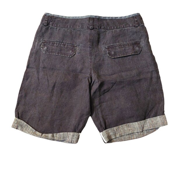 Richmond Cuffed Dark Wash Blue Denim Drawstring Shorts Sz 42 NWT - Picture 9 of 14